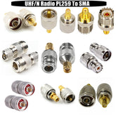 UHF SO239 PL259 TO N Type SMA UHF RF Adapter TV Accessories
