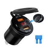 Modified Dual USB Car Charger 12-24V Phone Charger Voltage Display DIY Install Car Accessories