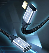 10Gbps USB-C Type-C Male to Female Extension Data Cable Mobile Accessories