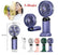 Hand-held Rechargeable Fan Mini Portable Folding Desk Cooler Fan w/ Phone Stand Home Essentials