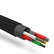 Baseus 1.2m 3 in 1 charging cable For Dual Iphone Ipad and Micro-USB Car Accessories