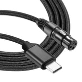 EverTech 3M Type-C To XLR Female Microphone Cord AV Cables