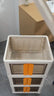 3 Tier Rolling Cart Utility Cart w/ Handle & Wheel Home Essentials