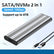 M2 NVME NGFF SATA SSD to Type-C USB 3.2 Enclosure Case PC Accessories