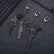 4pcs Handgun & Bullet Style Keychain Set Desert Eagle Gun Keyrings A01/02/04/10 Home Essentials