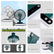 Portable 360° Mini Fan Auto Moving Head Rechargeable USB Table Car Fan
