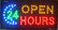 OPEN 24 HOURS LED NEON SIGN 48CM 25CM Ready-Made LED Signs
