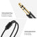 EverTech 6.35mm TRS Male to Dual 6.35mm Female Y Splitter Cable 30cm Black Audio AV Cables