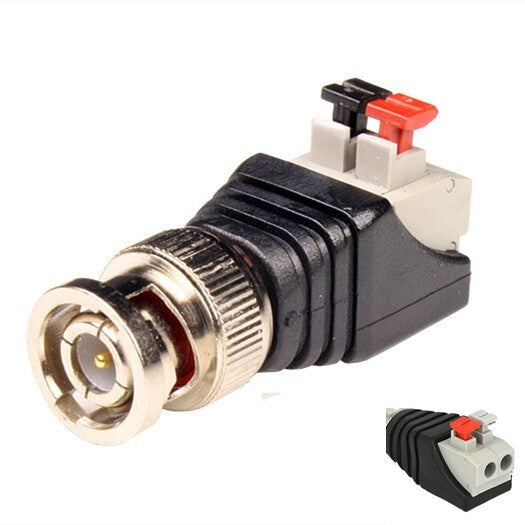 BNC Male Terminal Block Clip Press Type Cat5 Cat6 to BNC Male B15 CCTV Camera Accessories