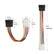 16cm 4 Pin Molex Male to SATA Female Power Cable PC Accessories