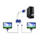VGA Male to Dual 2 VGA Female Y Splitter AV Adapters