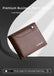 Men's Wallet Coin Pocket Purse Wallet Multiple ID Card Slots Compact Zipper Home Essentials