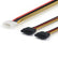 20cm 4 Pin IDE Molex to Dual SATA Power Y Splitter Cable For HDD PC Accessories