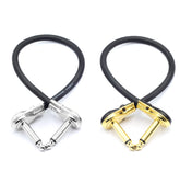 15cm Right Angle 6.35mm Guitar Effects Instrument Pedal Patch Cord AV Cables