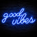USB Powered Good Vibes Ready-Made LED Signs