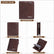 Men's Slim RFID Wallet Short Bifold Coin Purse with Zipper Business Style Home Essentials
