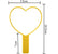 Heart Shaped Hand Held Mirror Home Essentials