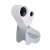 Magnifying Glass LED Double 30X 60X Jewelers Eye Loupe QS162 DIY & Home Tools