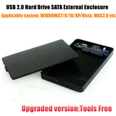 2.5 Inch USB 2.0 Hard Drive SATA External Enclosure LS56 PC Accessories