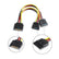 20cm Sata 15-pin Male to Dual Sata Female Cable for Hard Drive PC Accessories