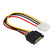 20cm 15 Pin SATA Male to 4 Pin Molex Female IDE HDD Power PC Accessories