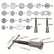 22Pcs Brake Caliper Wind Back Compressor Kit Automotive Tools