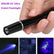 Compact UV LED Flashlight Ultraviolet Blacklight 395nM For Detection Infection Outdoor Gear