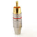 Gold Plated Speaker Phono Adapter RCA Male to 2 Screw Terminal RCA270 Solderless AV Adapters
