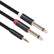 EVERTECH 3.5mm 1/8" TRS Stereo to Dual 6.35mm 1/4" TS Mono Y Splitter AV Cables