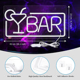 USB Powered 42x22cm BAR Ready-Made LED Signs