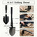 Military Army Folding Shovel Survival Spade LS128 Outdoor Gear
