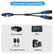 1 Male to 2 Female Speakon Splitter Cable AV Cables