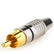 Gold Plated Speaker Phono Adapter RCA Male to 2 Screw Terminal RCA270 Solderless AV Adapters