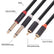 EVERTECH Dual 6.35mm 1/4 TS Mono Male to Dual 2 RCA Male Leads Audio AV Cables