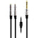 6.35mm 1/4 Inch TRS Stereo To Dual 1/4 Inch Female TRS Y Splitter AV Adapters