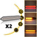 1 Pair of 100LED Turning indicator Taillight Brake Light Amber Red Car Accessories