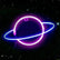 USB Powered 30x17cm Planet Ready-Made LED Signs