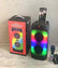Bluetooth Party Karaoke Speaker RGB Lights with 1 Wired Mic Party Effects