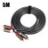 Gold Plated 2 RCA to 2 RCA Male To Male AV Cables