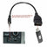 22cm AUX Jack 3.5mm Audio to USB 2.0 Female Converter Cable AV adapters