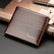 Men's PU Leather Wallet Coin Pocket Purse Wallet Multiple Card Slots Compact Home Essentials