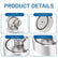 Double Sided Magnet Neodymium Strong Salvage Fishing Recovery Dual Way 75/94mm Outdoor Gear