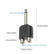 6.35mm 1/4 Inch Mono Male to Dual RCA Female Splitter Adapter 6.35 Mono to 2RCA AV Adapters