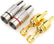 Gold Plated Speaker Phono Adapter RCA Male to 2 Screw Terminal RCA270 Solderless AV Adapters