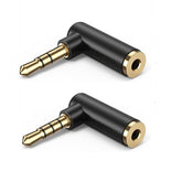 3.5mm Aux Stereo 90° Male to Female Audio Adapter AV adapters AV adapters