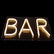 40cm x 30cm USB Powered Warm White BAR Ready-Made LED Signs