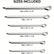 Value Pack Heavy Duty 555pcs Cotter Pin Assortment Kit Grab Split Fix Security DIY & Home Tools