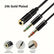 3.5mm Aux 2 Male to 1 Female Y Splitter Cable Adapter for Headphone Mobile Accessories