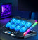 K10 Laptop Cooler Pad W/ Phone Stand RGB Lights PC Accessories