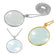 Powerful 5X Golden Silver Magnifying Glass With chain DIY & Home Tools